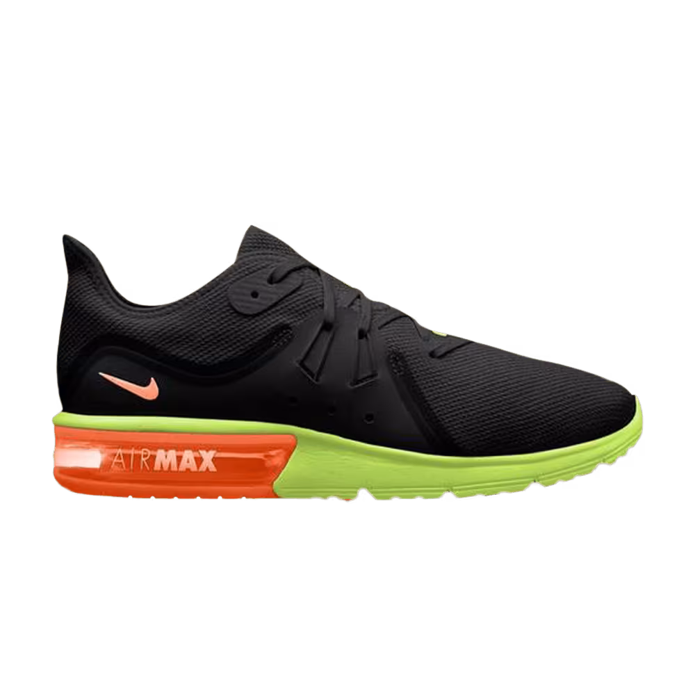 Nike Air Max Sequent 3 Black Orange Volt