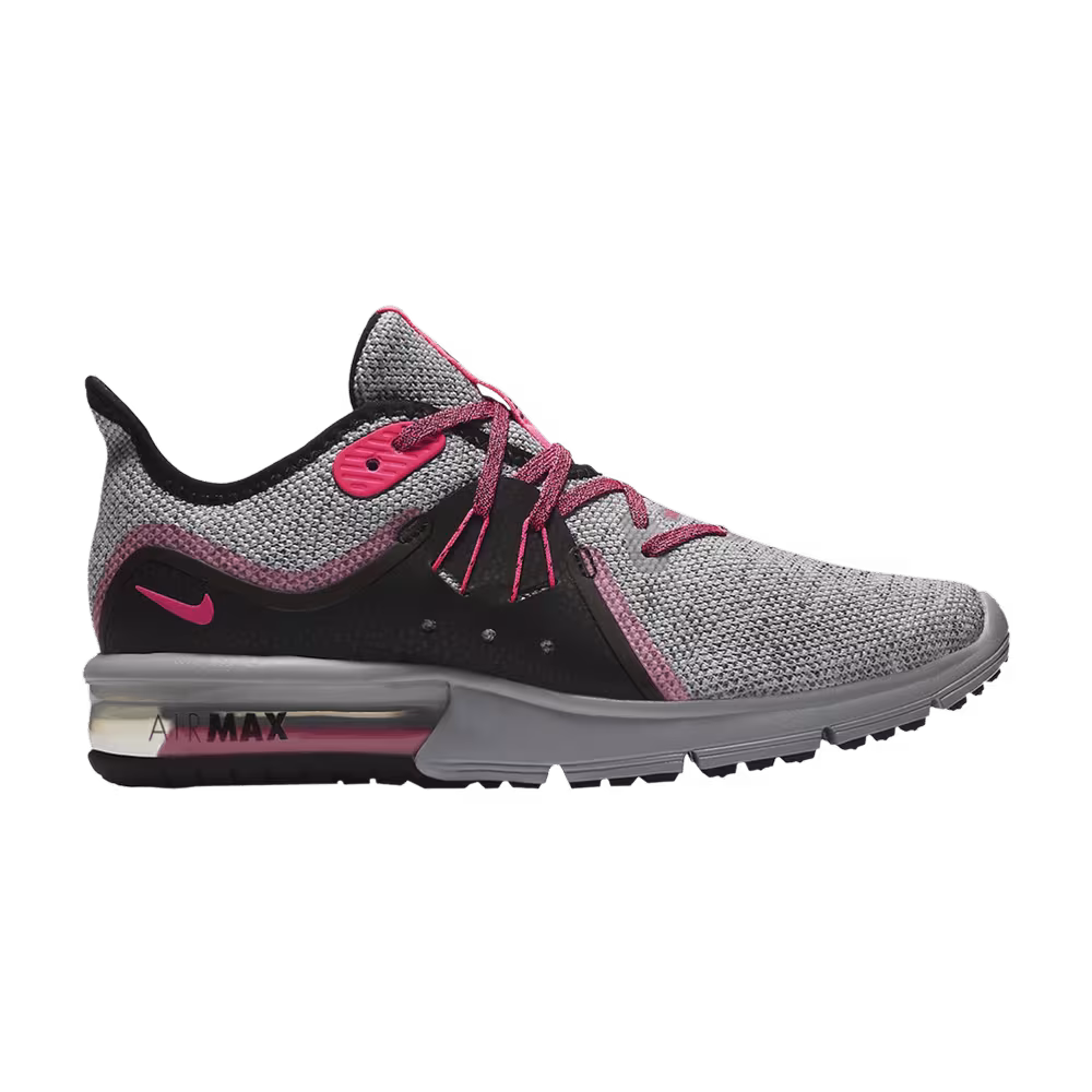 Nike Women's Air Max Sequent 3 Wolf Grey Pink Beam