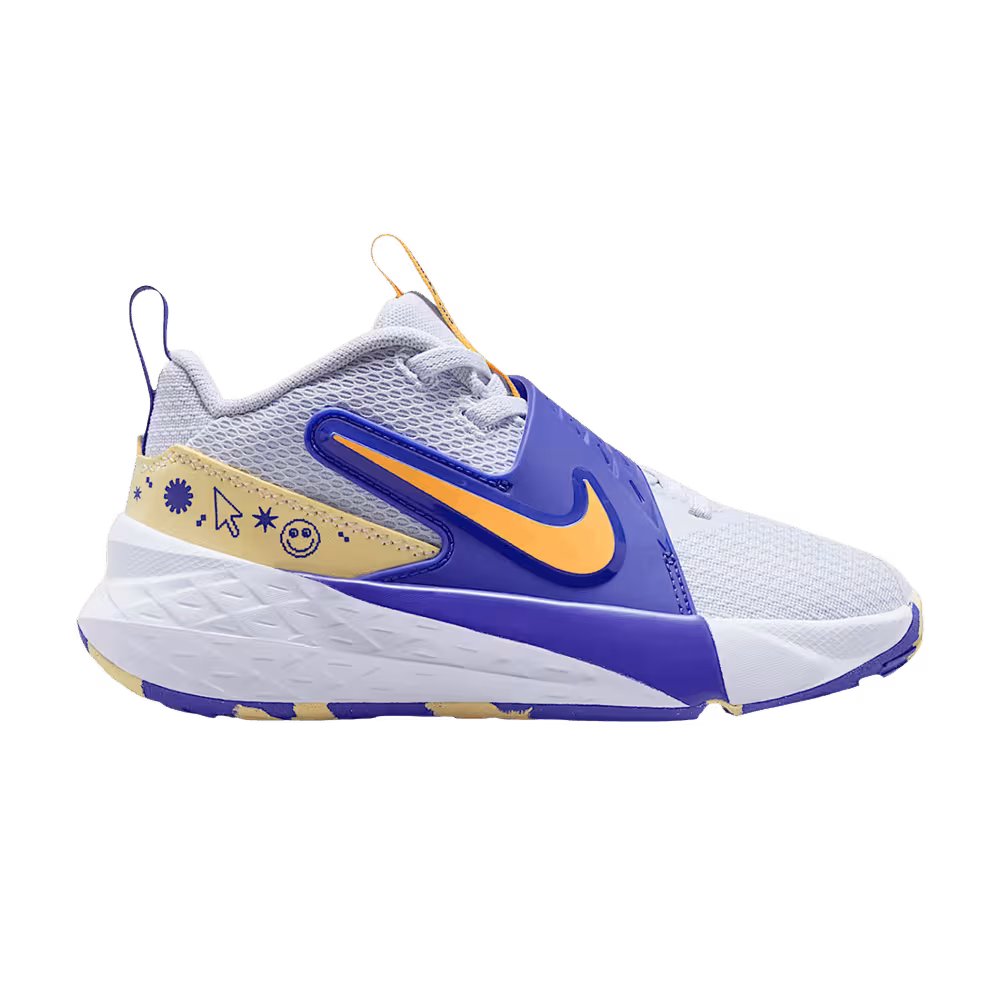 Nike Team Hustle D 12 PS Football Grey Lapis Soft Yellow