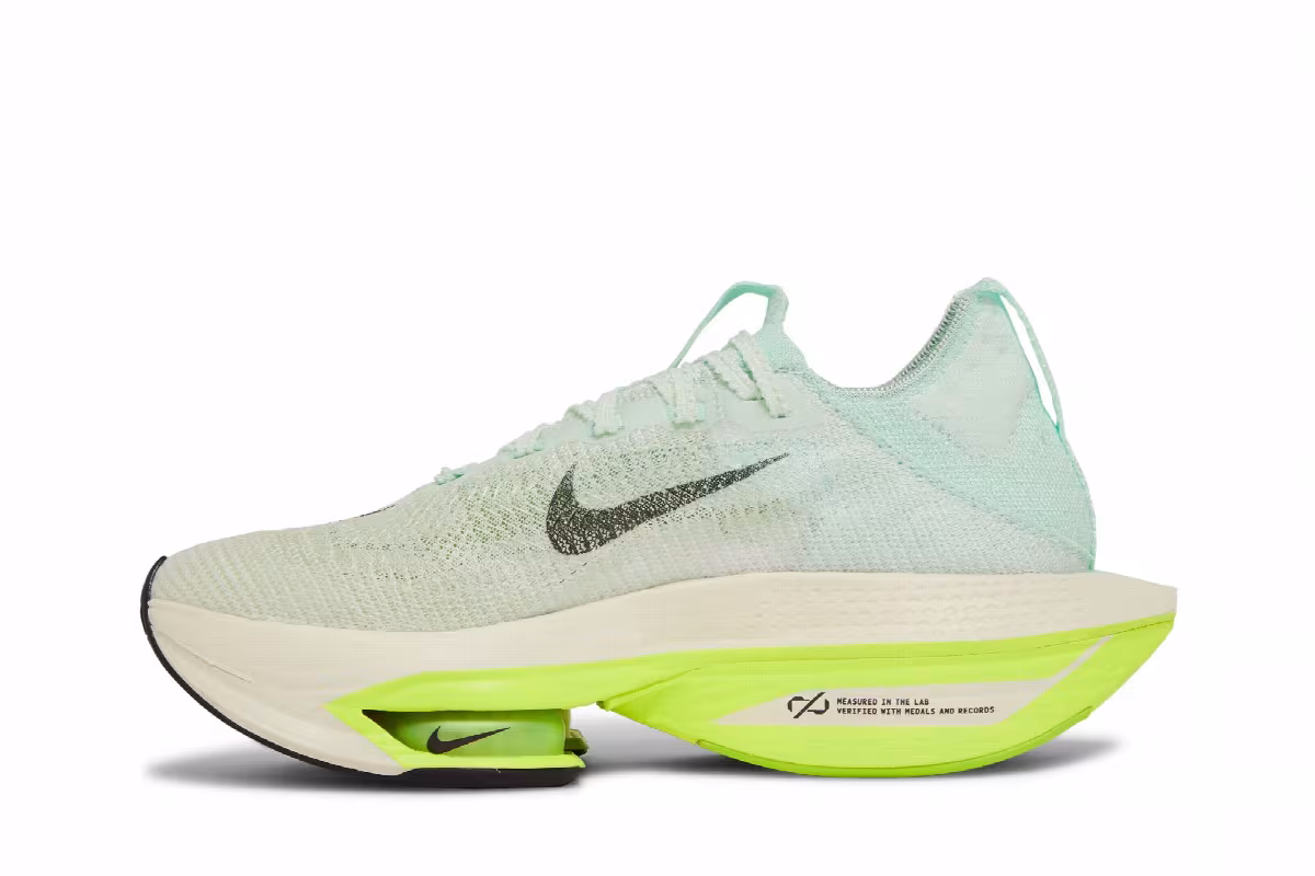 Nike Women's Air Zoom Alphafly NEXT% 2 Mint Foam Volt, view 4