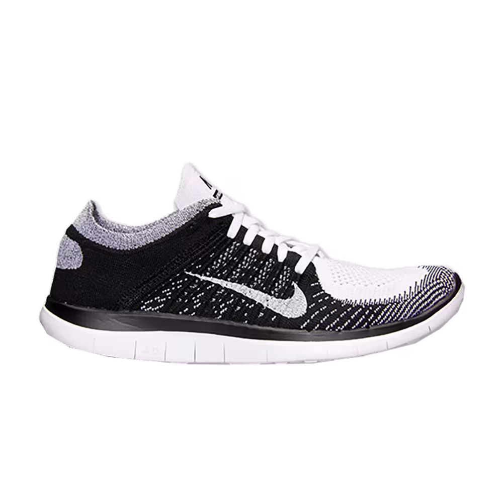 Nike Women's Free Flyknit 4.0 White Black