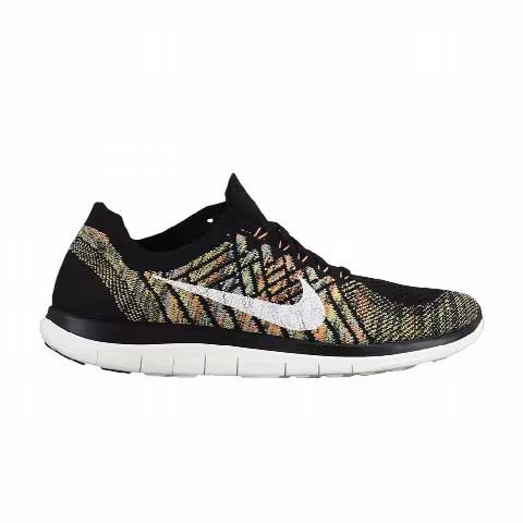Nike Wmns Free 4.0 Flyknit 'Black Multi-Color'