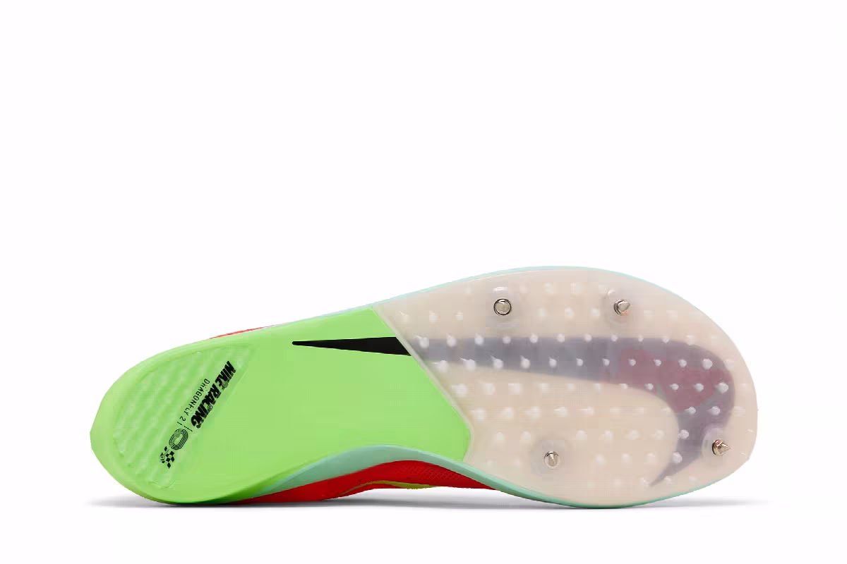 Nike ZoomX Dragonfly 2 Bright Crimson Lime Blast, view 5