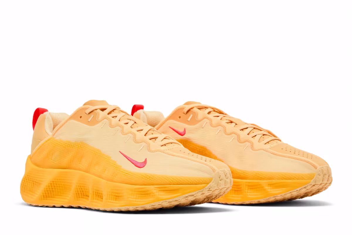 Nike Ava Rover Celestial Gold Bright Crimson, view 9