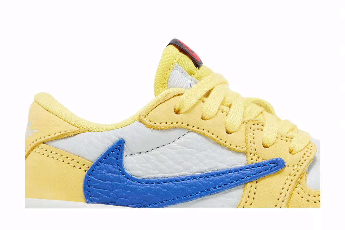 Travis Scott x Air Jordan 1 Low OG SP TD Canary, view 3