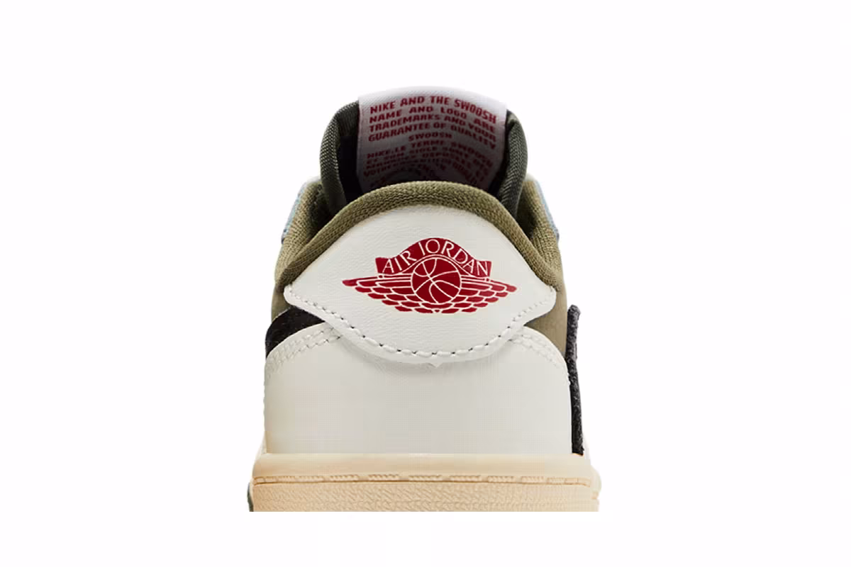 Travis Scott x Air Jordan 1 Low OG SP TD Reverse Olive / Medium Olive, view 8