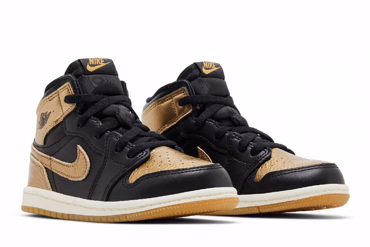 Air Jordan 1 High OG TD Black Gold, view 9