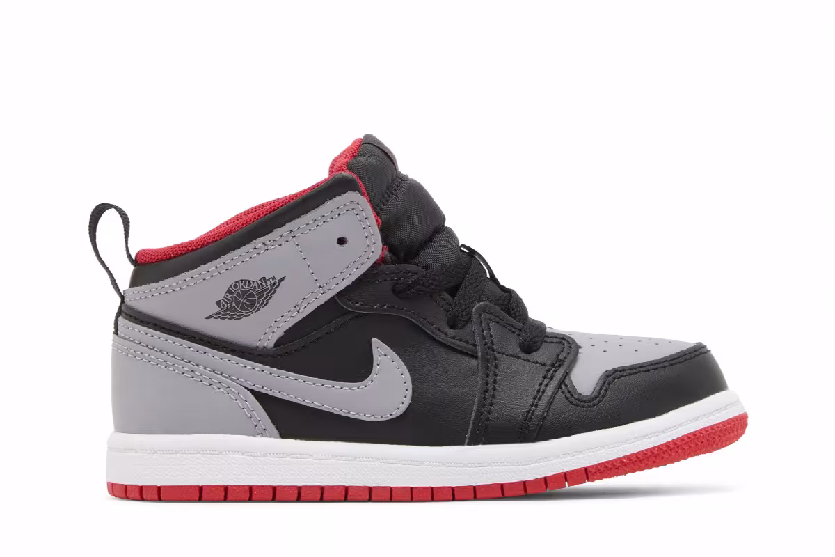 Air Jordan 1 Mid TD Bred Shadow, view 2