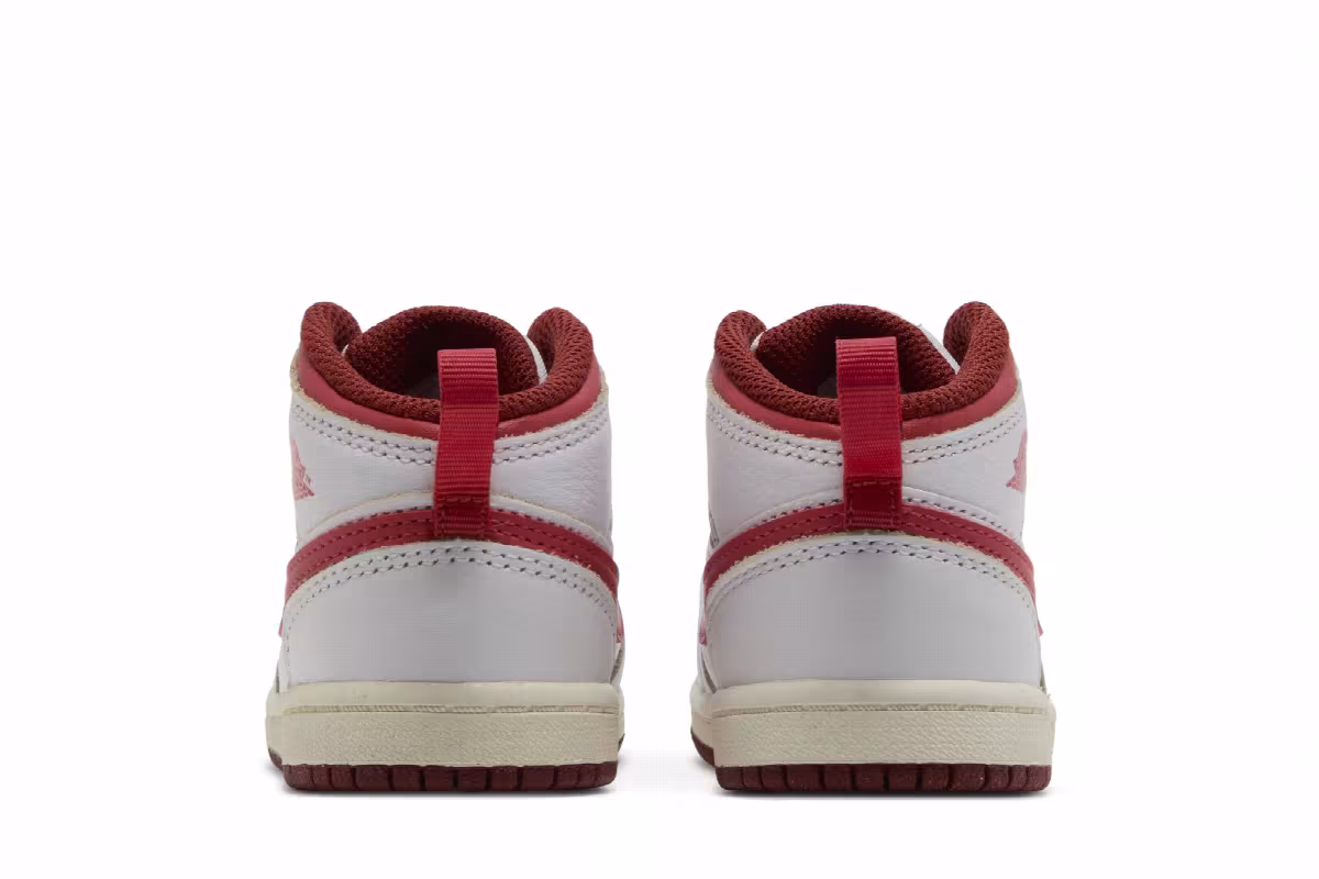 Air Jordan 1 Mid SE TD White Dune Red, view 7