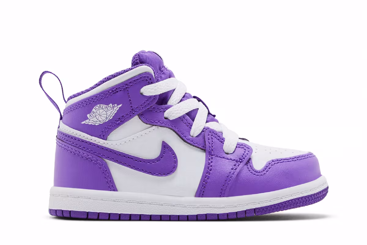 Air Jordan 1 Mid TD Purple Venom, view 2