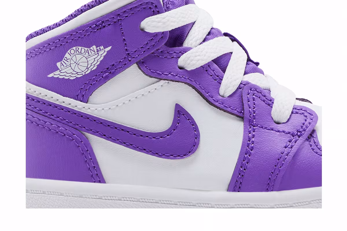 Air Jordan 1 Mid TD Purple Venom, view 3