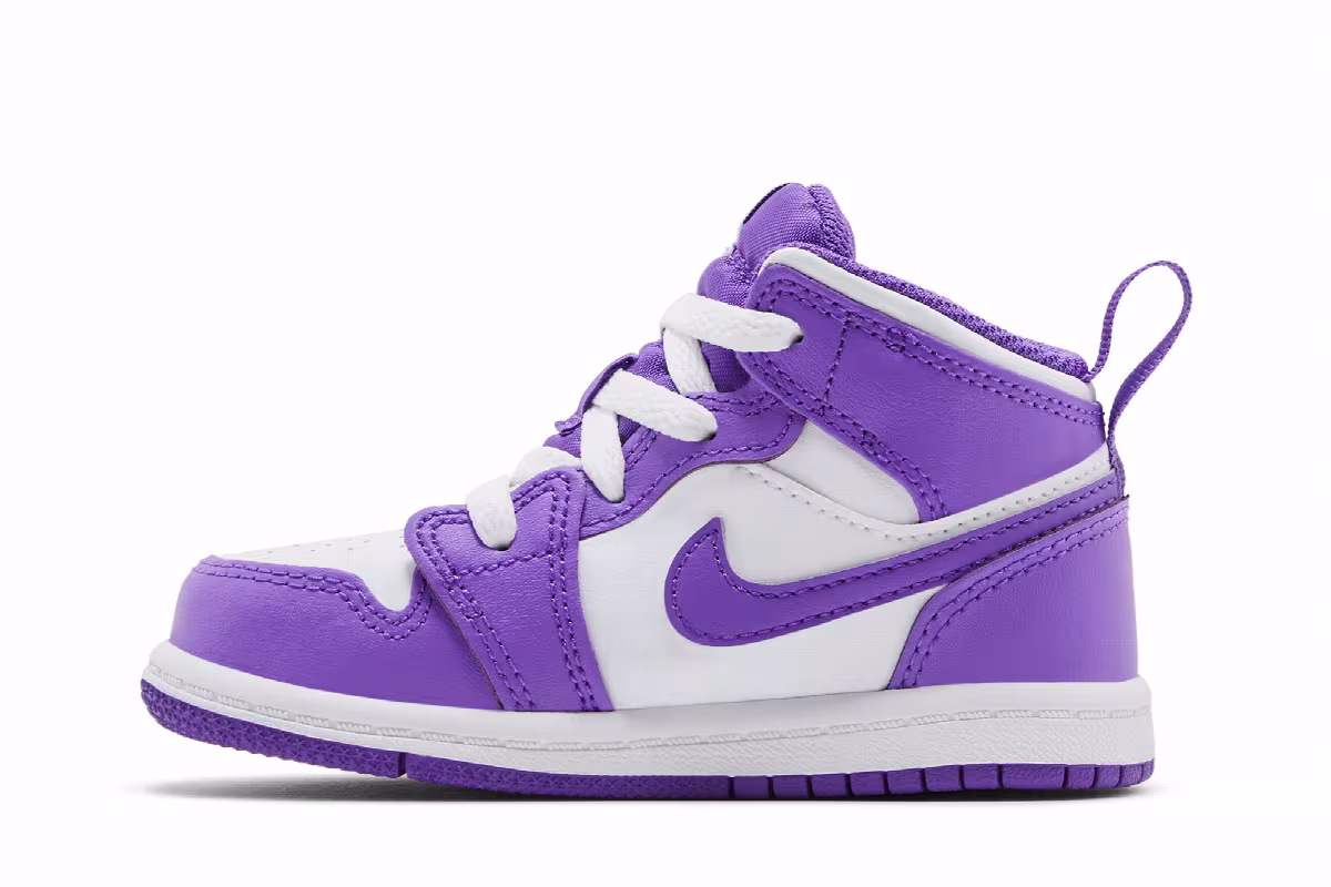 Air Jordan 1 Mid TD Purple Venom, view 4