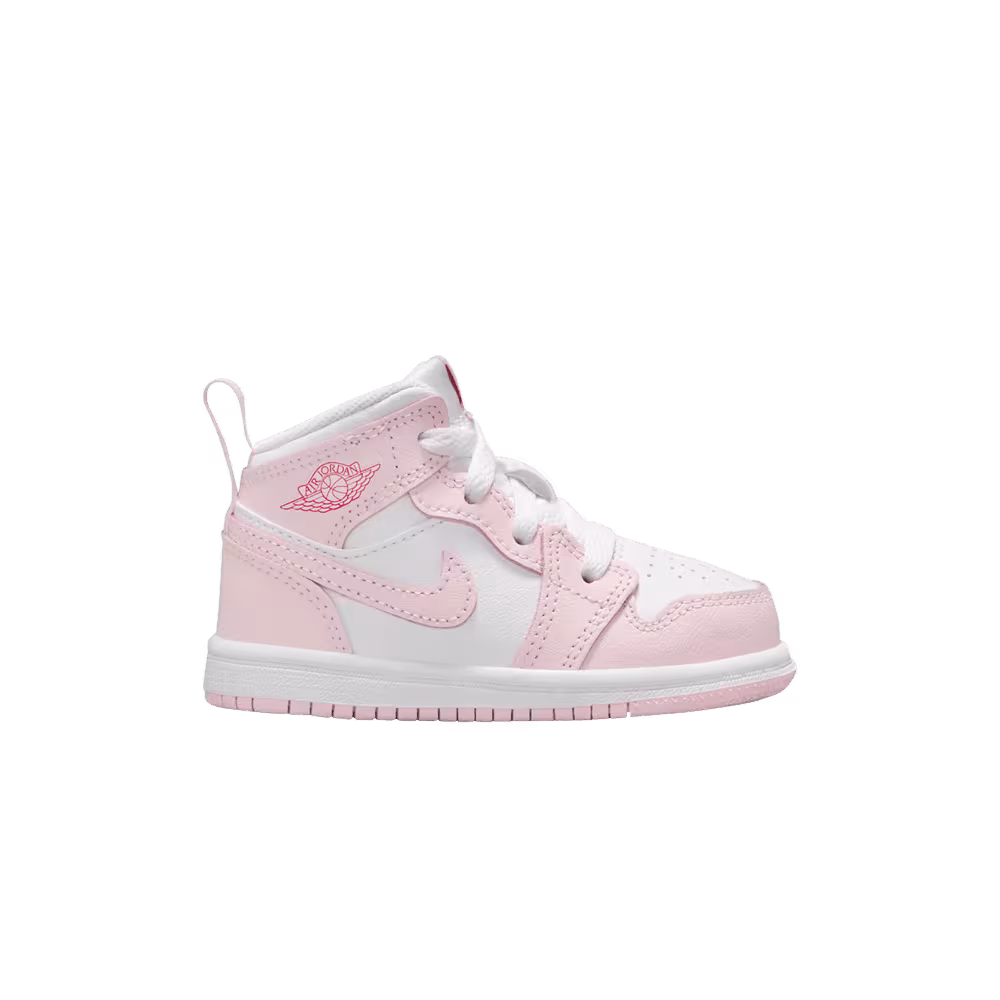 Air Jordan 1 Mid TD Pink Foam Fire Red