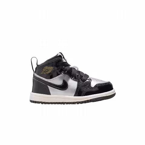 Air Jordan 1 Mid SE TD 'Black Metallic Silver'