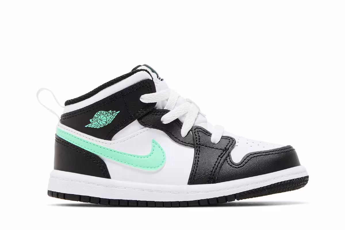 Air Jordan 1 Mid TD Green Glow, view 2