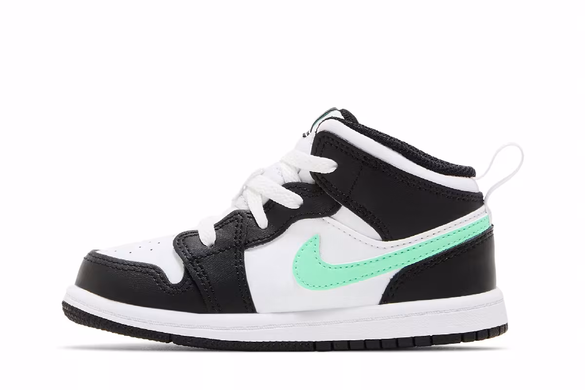 Air Jordan 1 Mid TD Green Glow, view 4