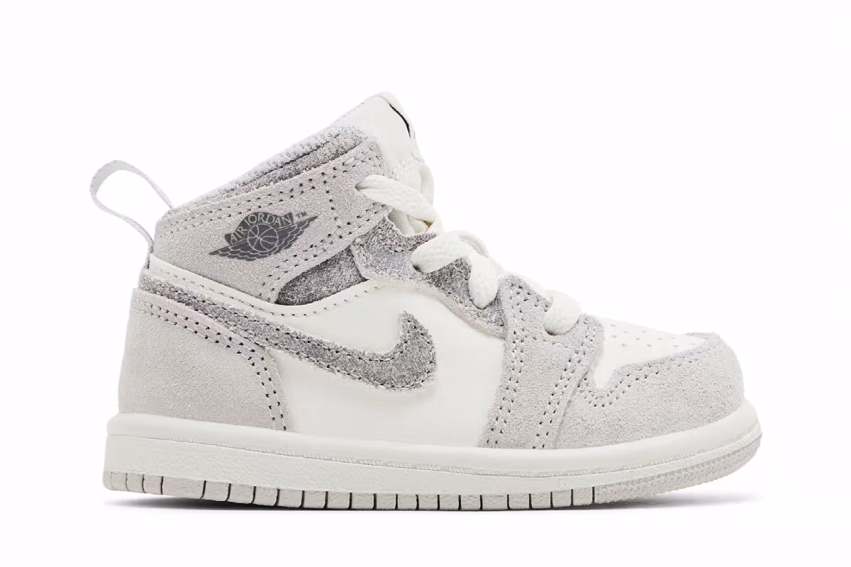 Air Jordan 1 Mid SE TD Neutral Grey Sail, view 2