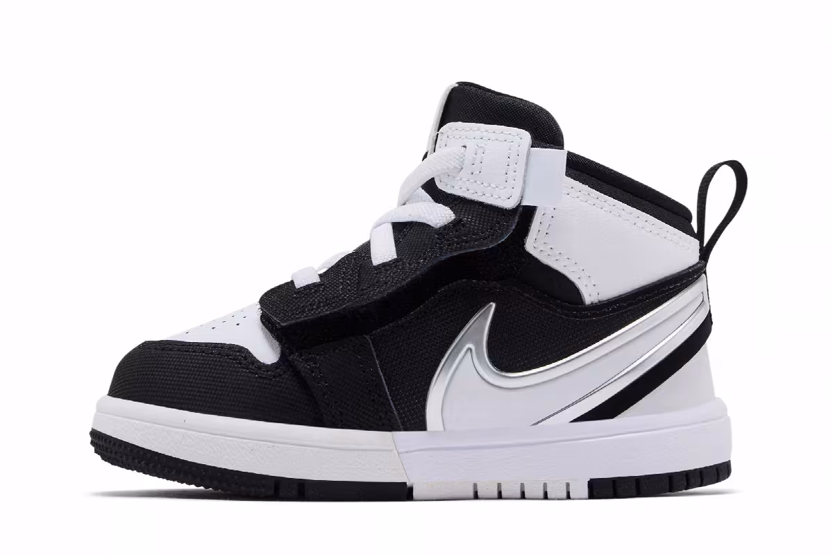 Air Jordan 1 Mid RM EasyOn TD Black White, view 4