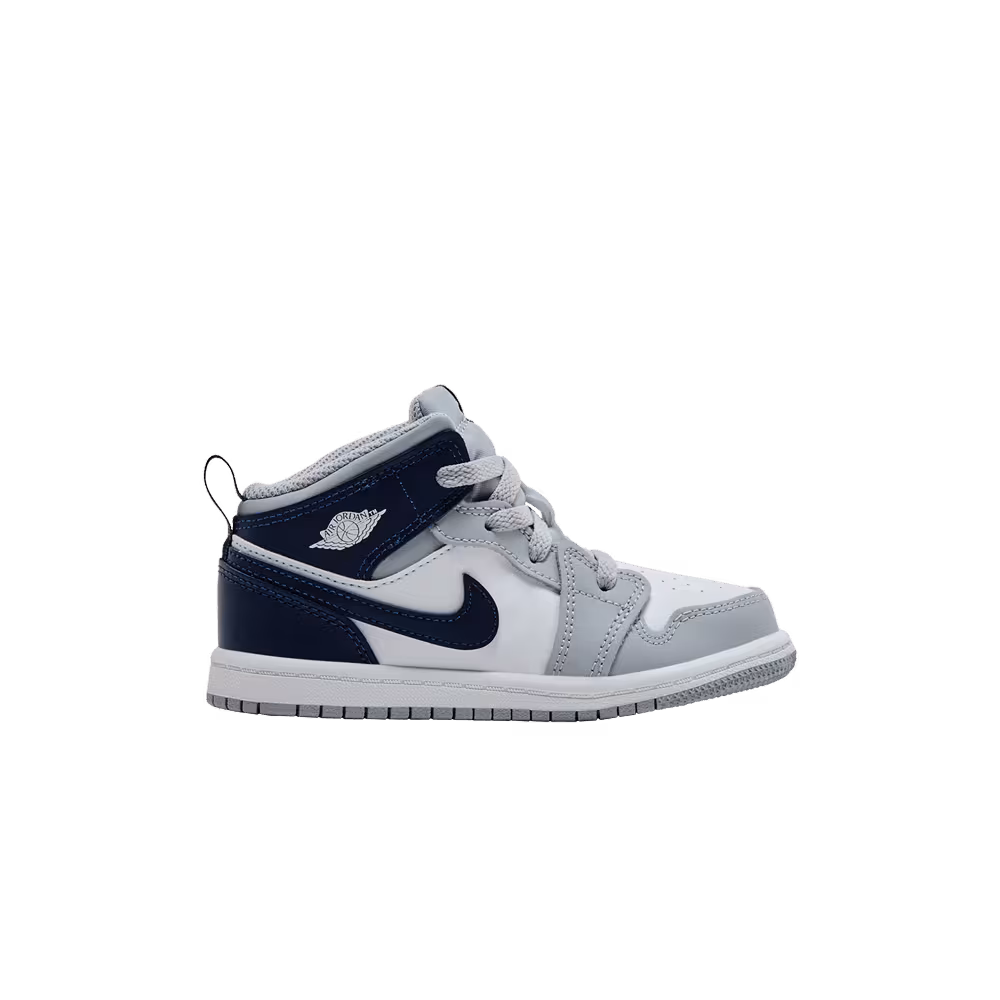 Air Jordan 1 Mid TD Wolf Grey Midnight Navy