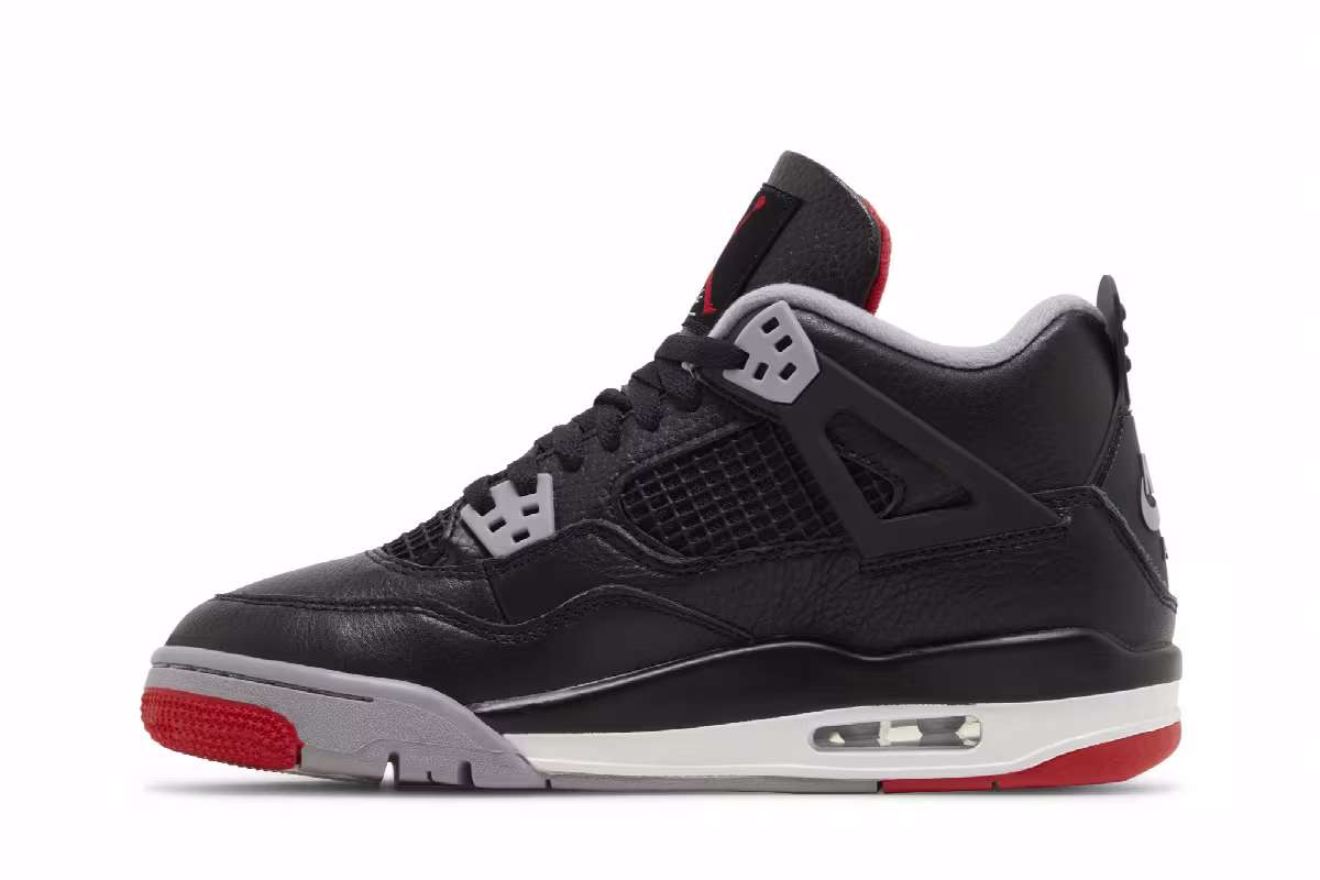 Air Jordan 4 GS Bred Reimagined, view 4