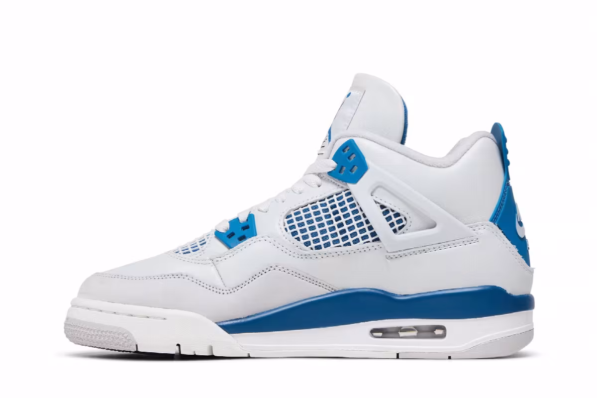 Air Jordan 4 GS Military Blue 2024, view 4