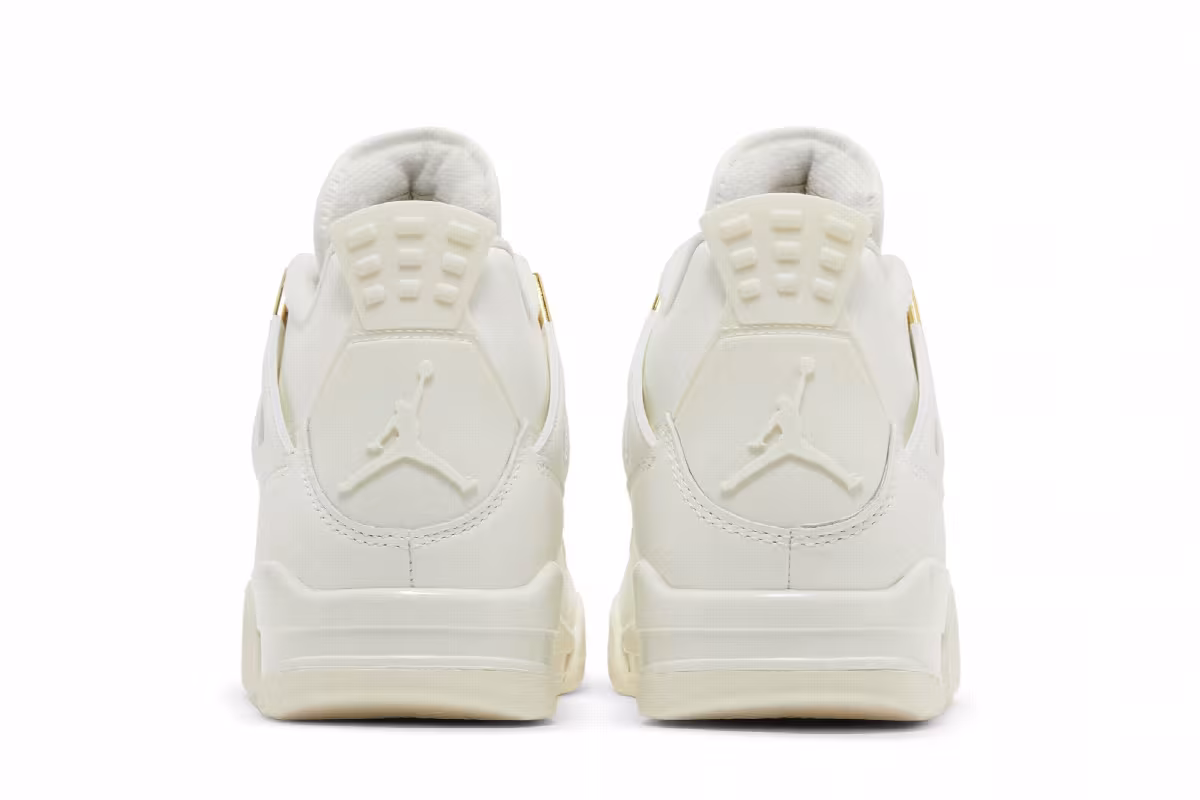 Women's Air Jordan 4 Metallic Gold, view 7