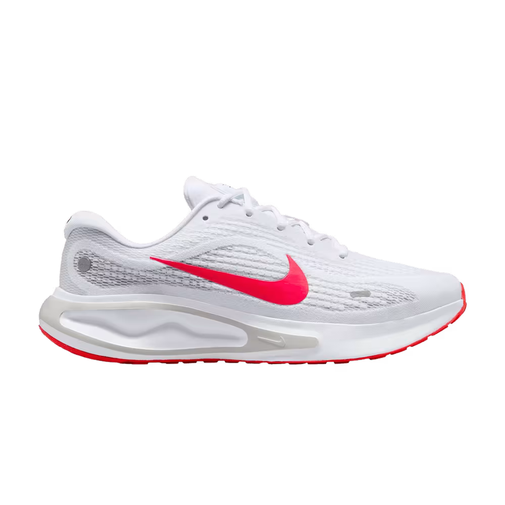 Nike Journey Run White Bright Crimson Wolf Grey