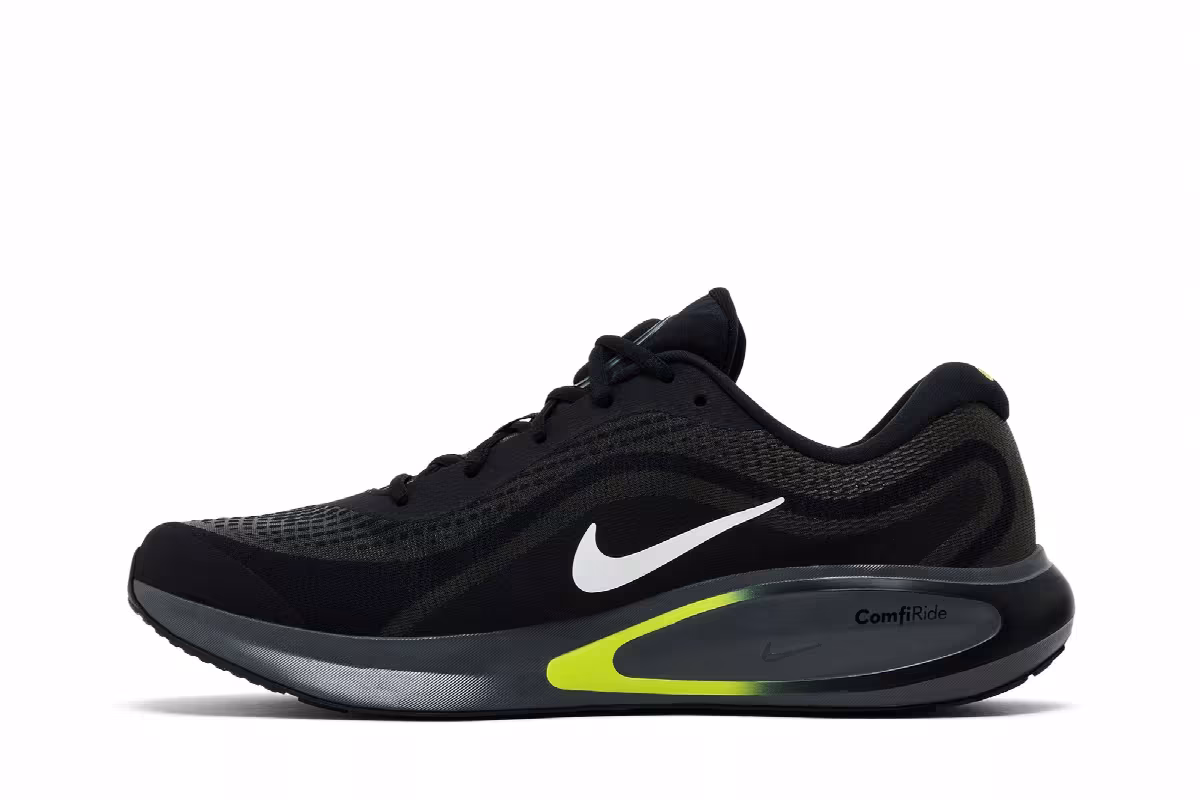 Nike Journey Run Black White Cyber, view 4
