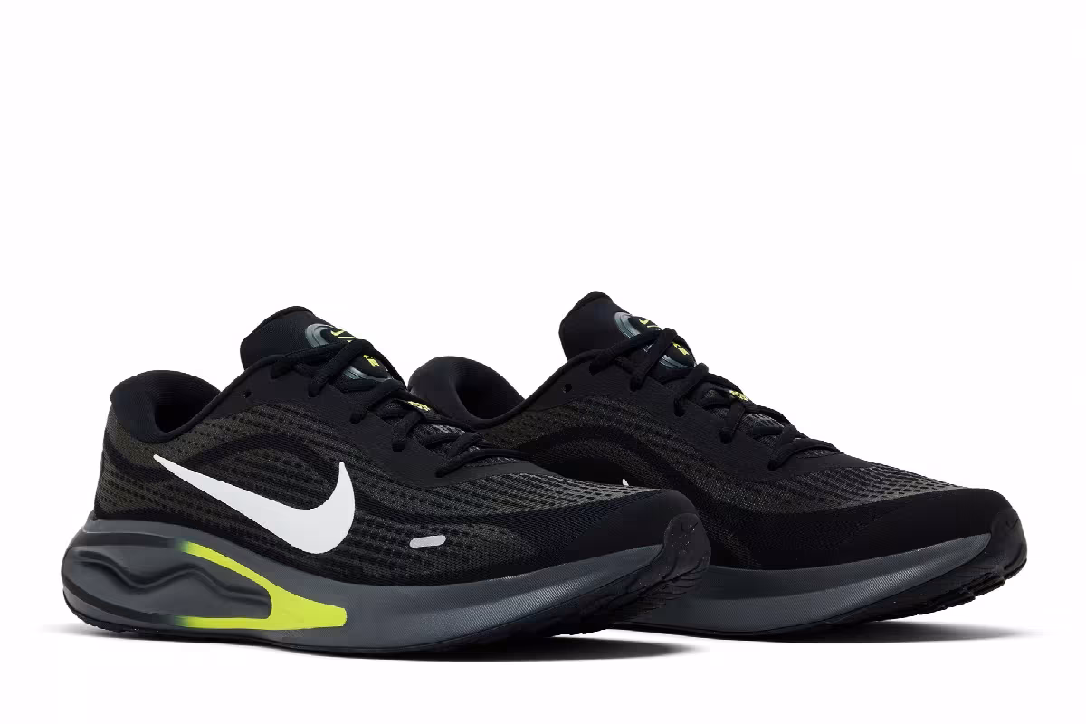 Nike Journey Run Black White Cyber, view 9