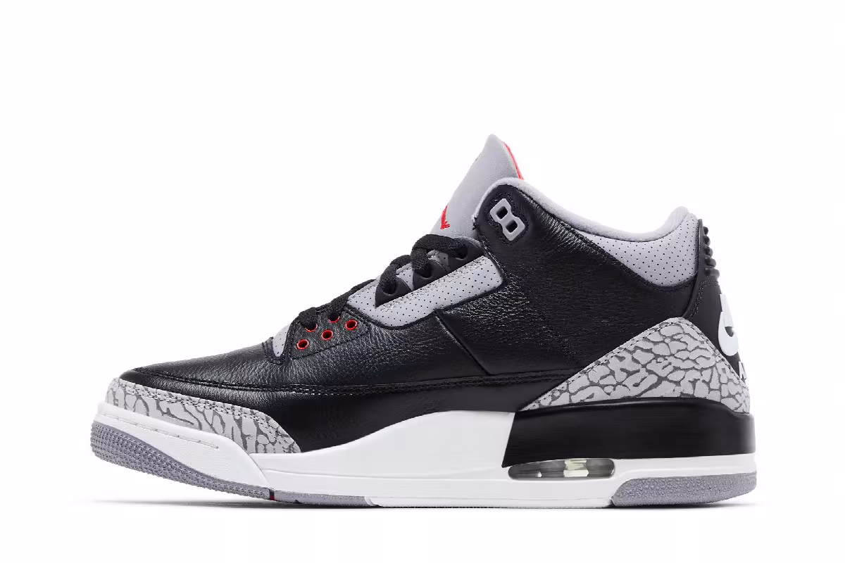 Air Jordan 3 OG Black Cement 2024, view 4