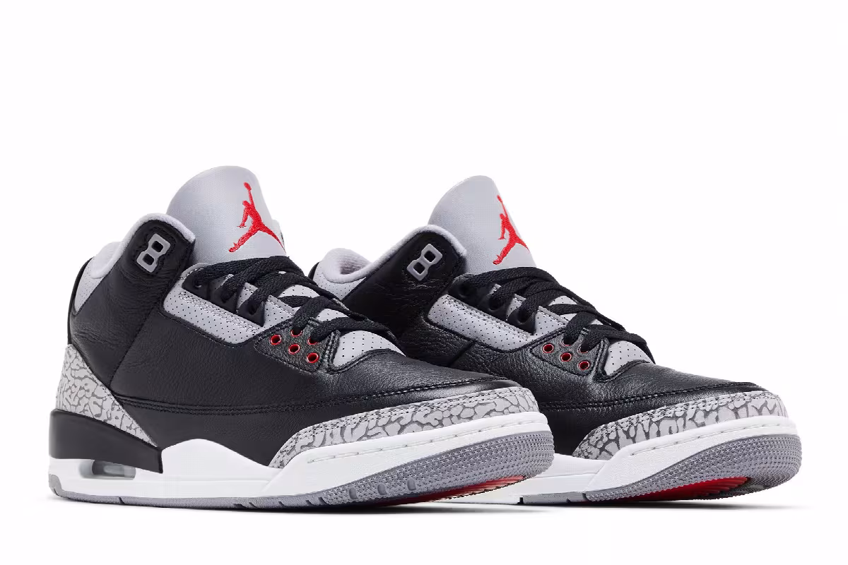 Air Jordan 3 OG Black Cement 2024, view 9