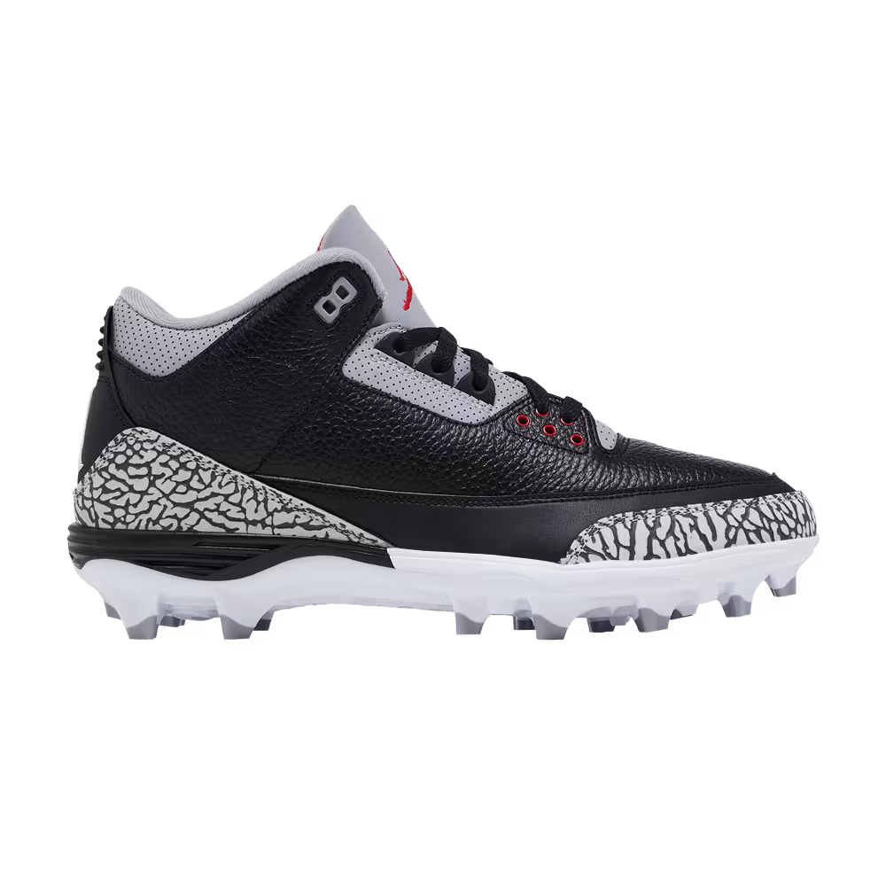 Air Jordan 3 TD Cleat Black Cement
