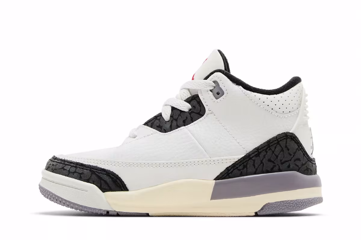 Air Jordan 3 TD Cement Grey, view 4