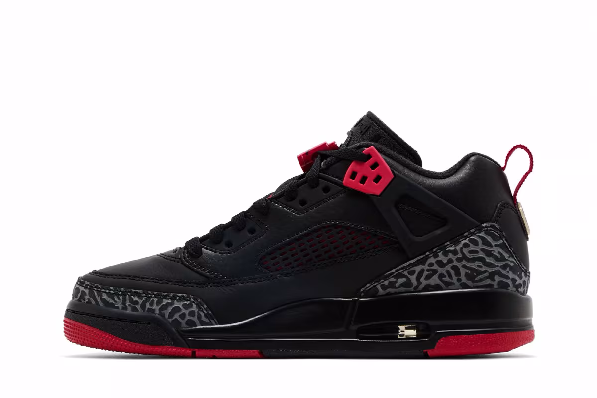 Air Jordan Spizike Low GS Bred, view 4