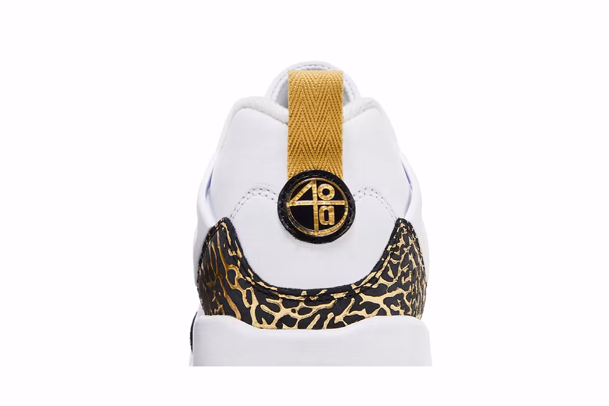 Air Jordan Spizike Low GS White Black Metallic Gold, view 8