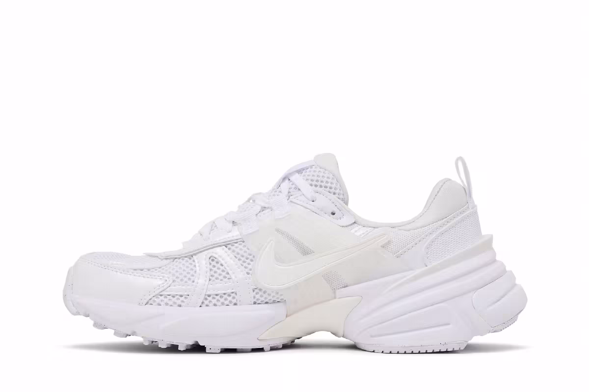 Nike Women's V2K Run Triple White, view 4