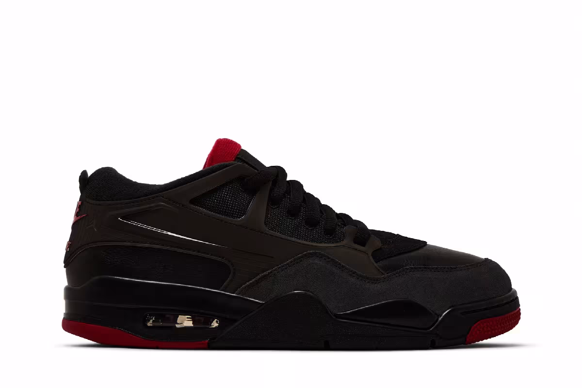 Air Jordan 4 RM Black Varsity Red, view 2