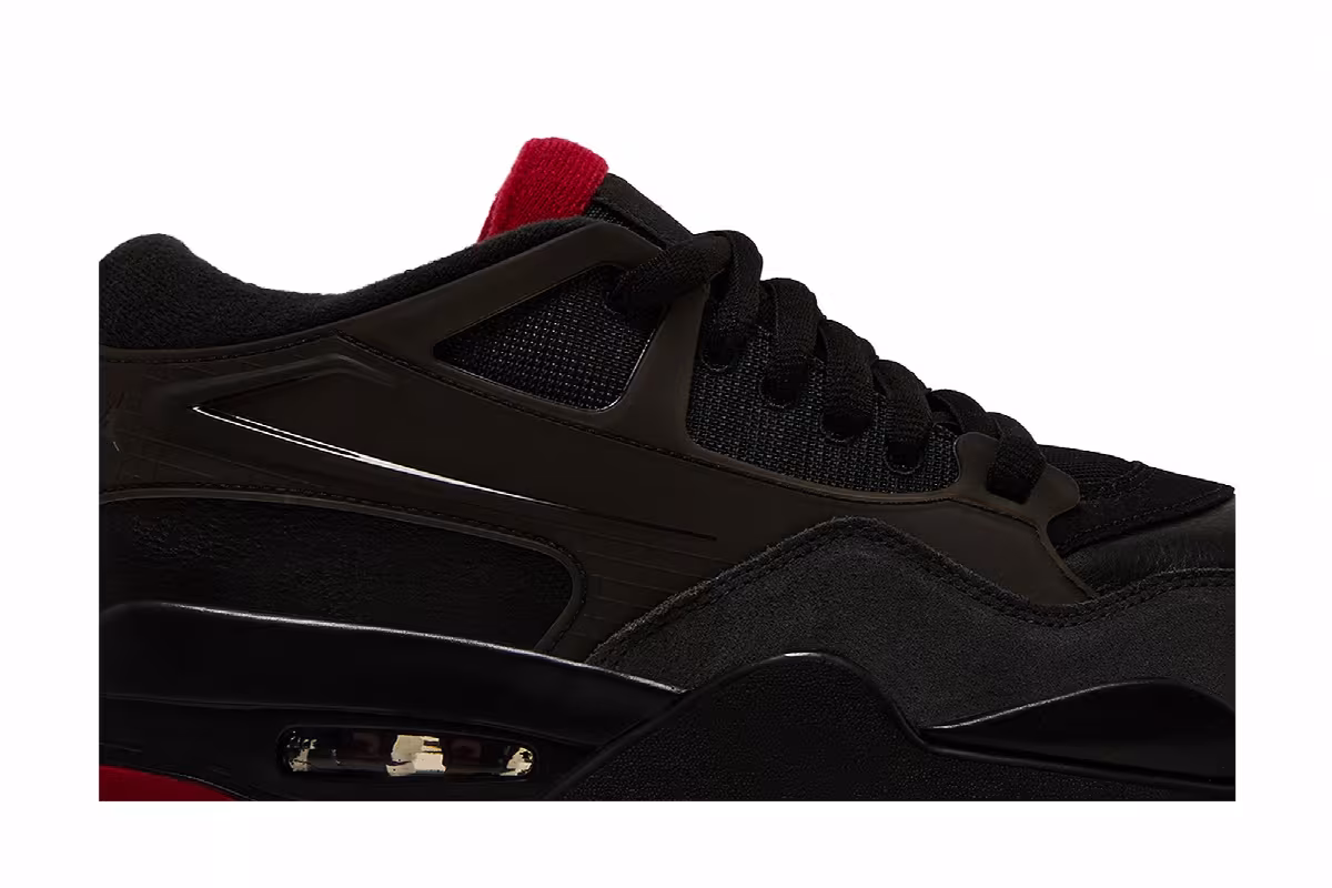Air Jordan 4 RM Black Varsity Red, view 3