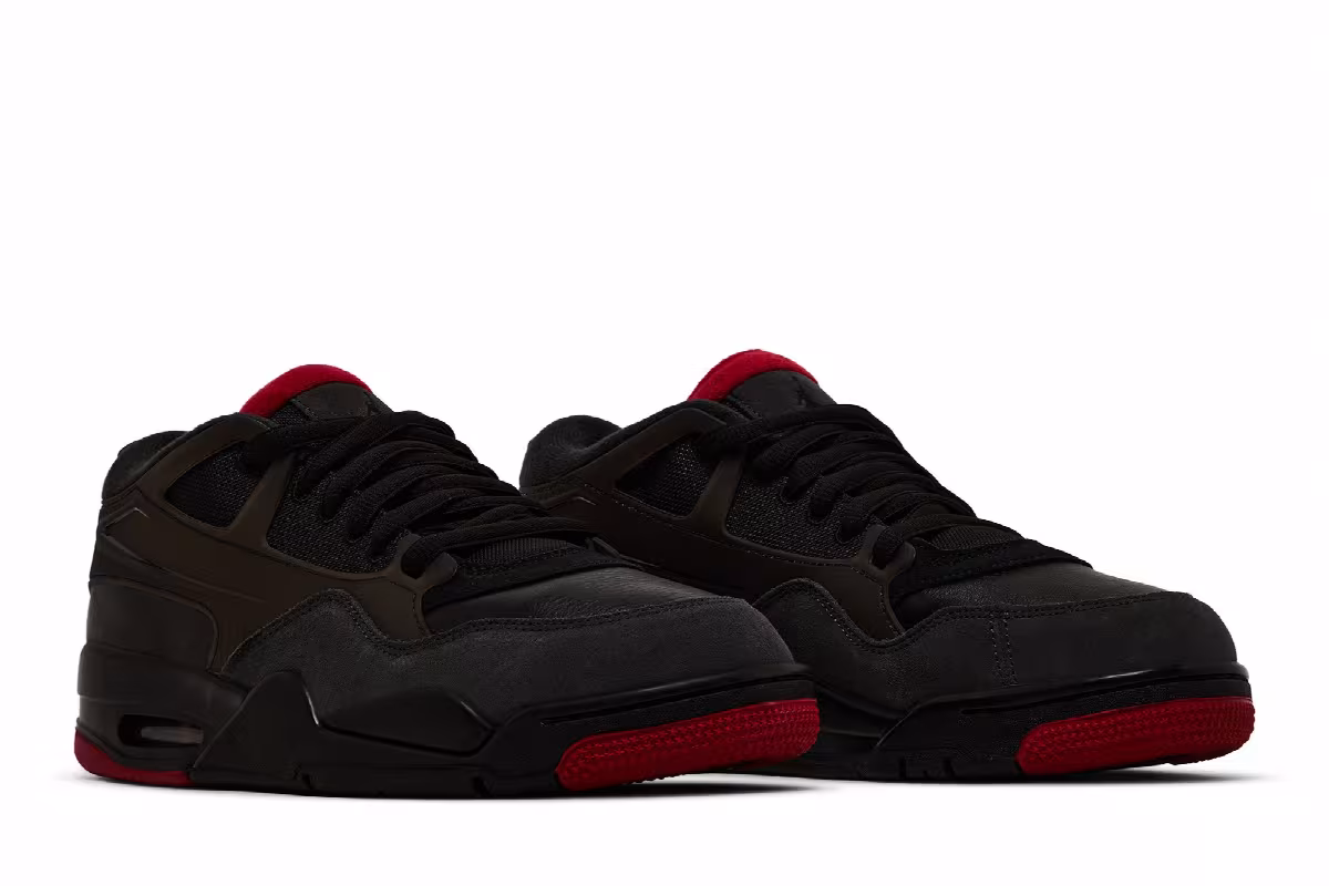 Air Jordan 4 RM Black Varsity Red, view 9