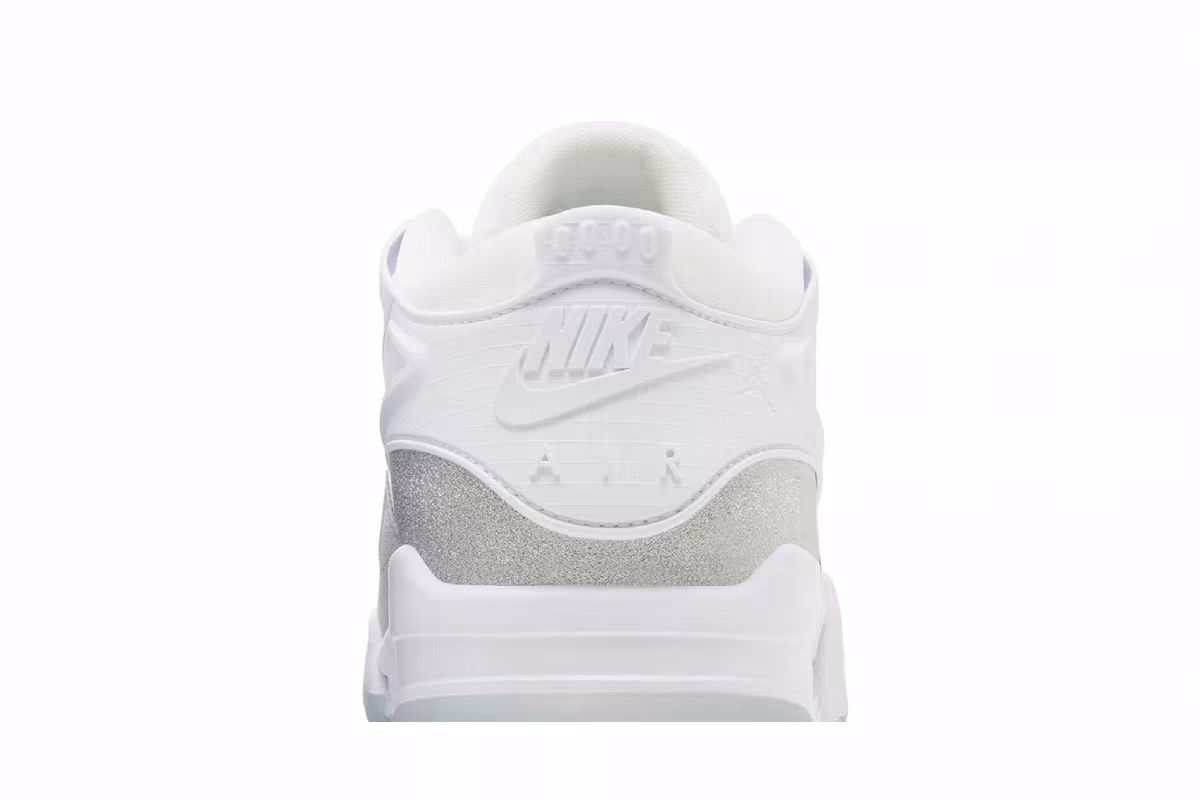 Women's Air Jordan 4 RM White Silver Glitter, view 8