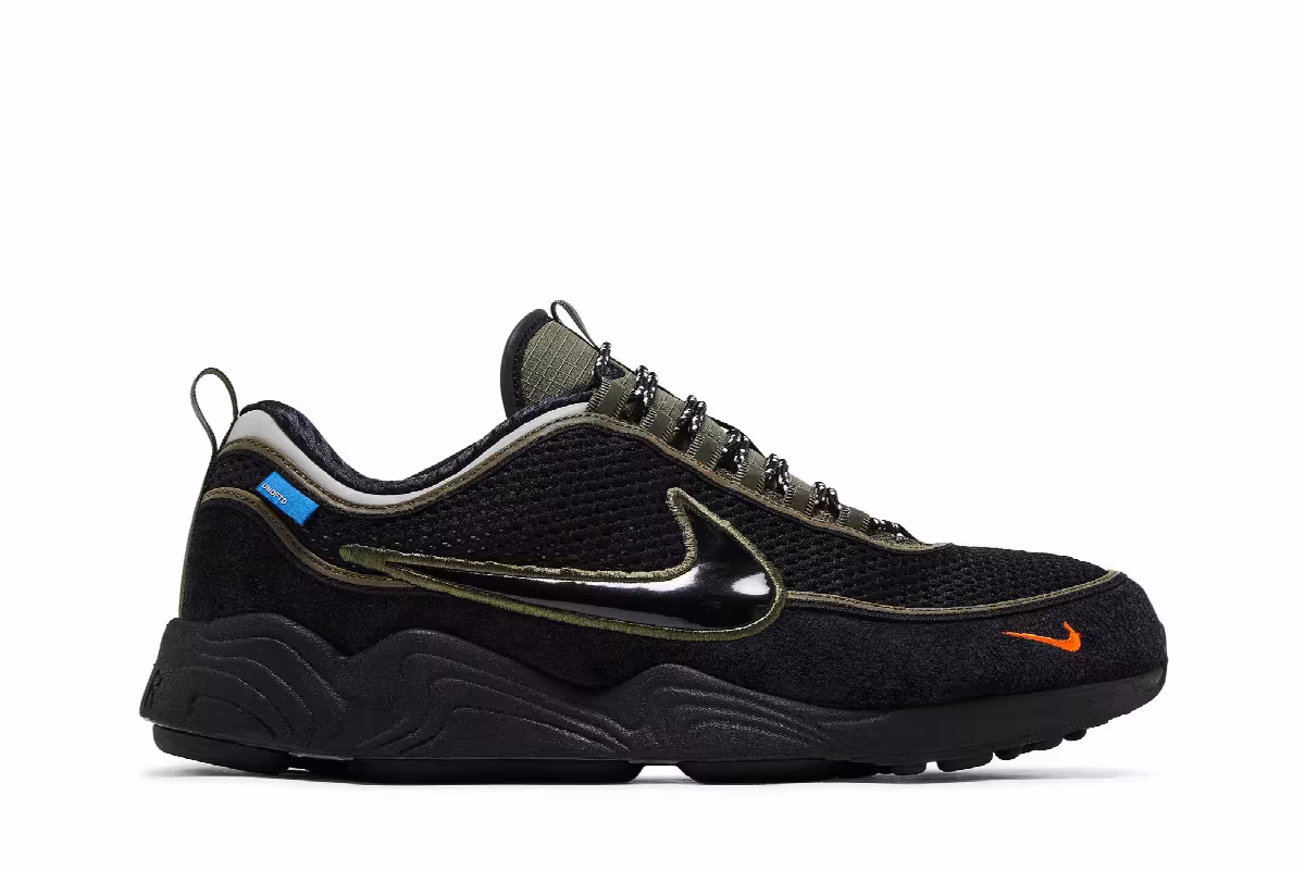 Undefeated x Nike Air Zoom Spiridon SP Cargo Khaki, view 2