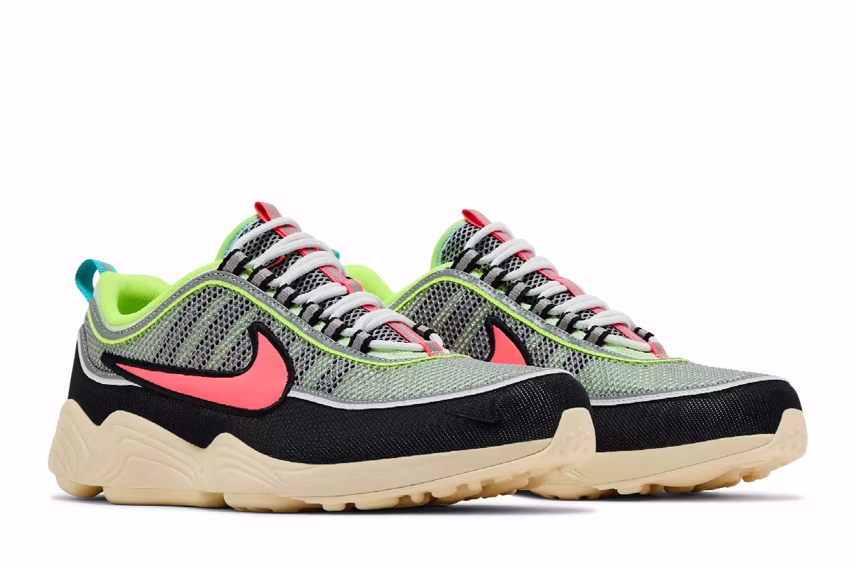 Nike Air Zoom Spiridon Barely Volt Hot Punch, view 9