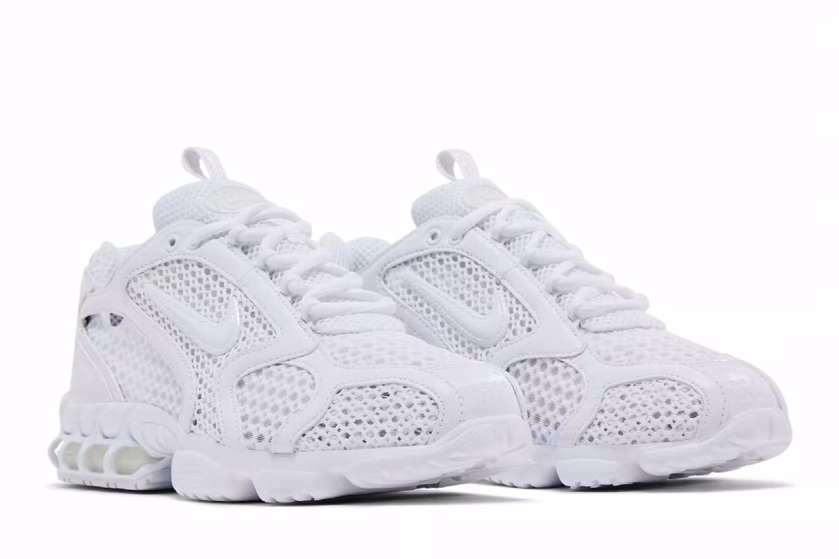 Nike Air Zoom Spiridon Cage 2 Triple White 2025, view 9