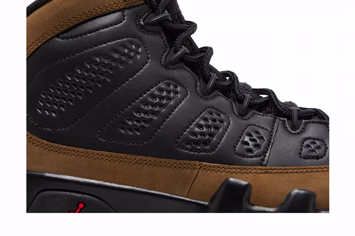 Air Jordan 9 GS Olive 2024, view 3