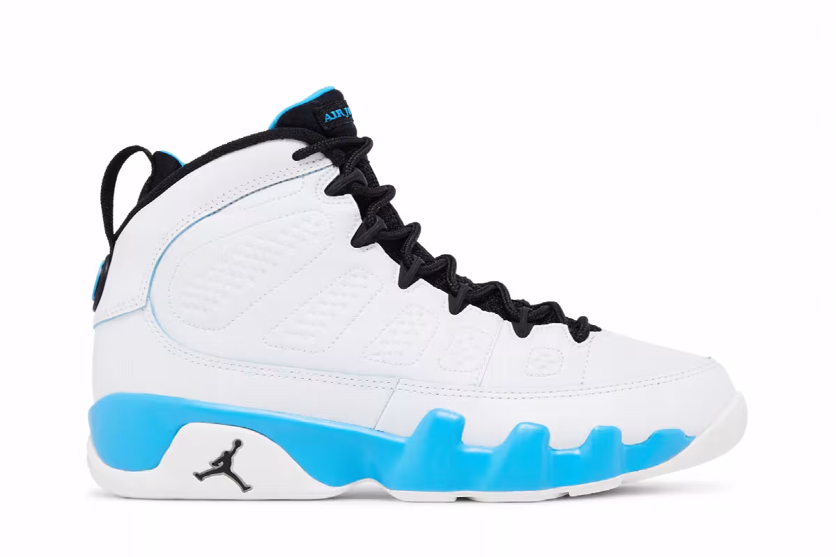 Air Jordan 9 GS Powder Blue 2024, view 2