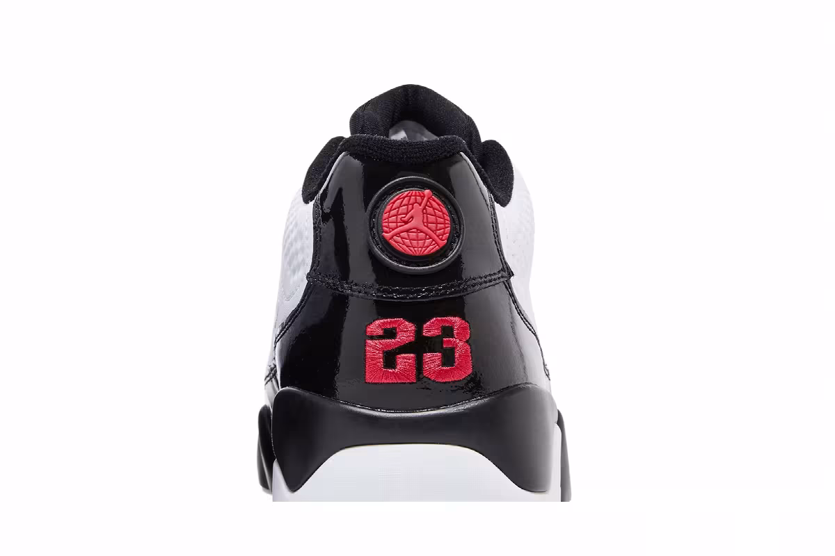 Air Jordan 9 Low Golf White Black True Red, view 8