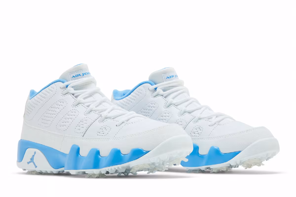 Air Jordan 9 Low Golf University Blue, view 9