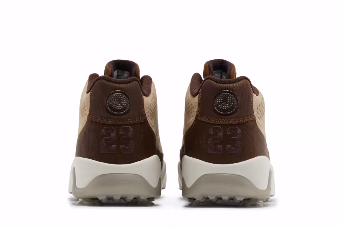 Happy Life Wood x Air Jordan 9 Low Golf Woodgrain, view 7