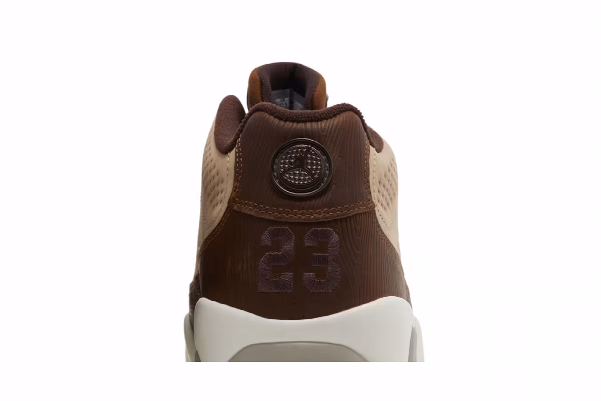 Happy Life Wood x Air Jordan 9 Low Golf Woodgrain, view 8