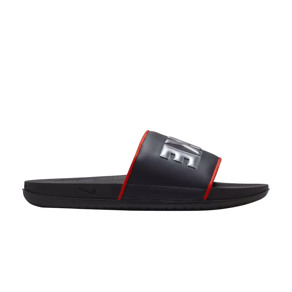 Nike Offcourt Slide Dark Smoke Grey Picante Red